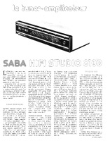 Saba HIFI-STUDIO-8100 - TEST 1974 